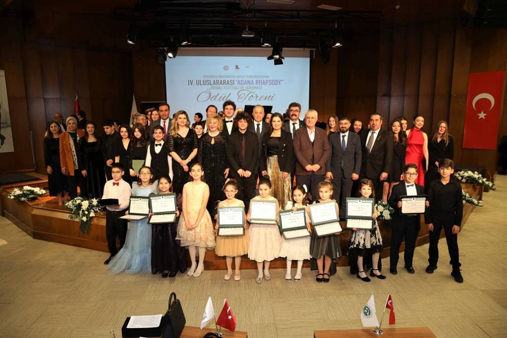 ÇÜ Uluslararası Adana Rhapsody Piyano Festivali ve Yarışması Tamamlandı