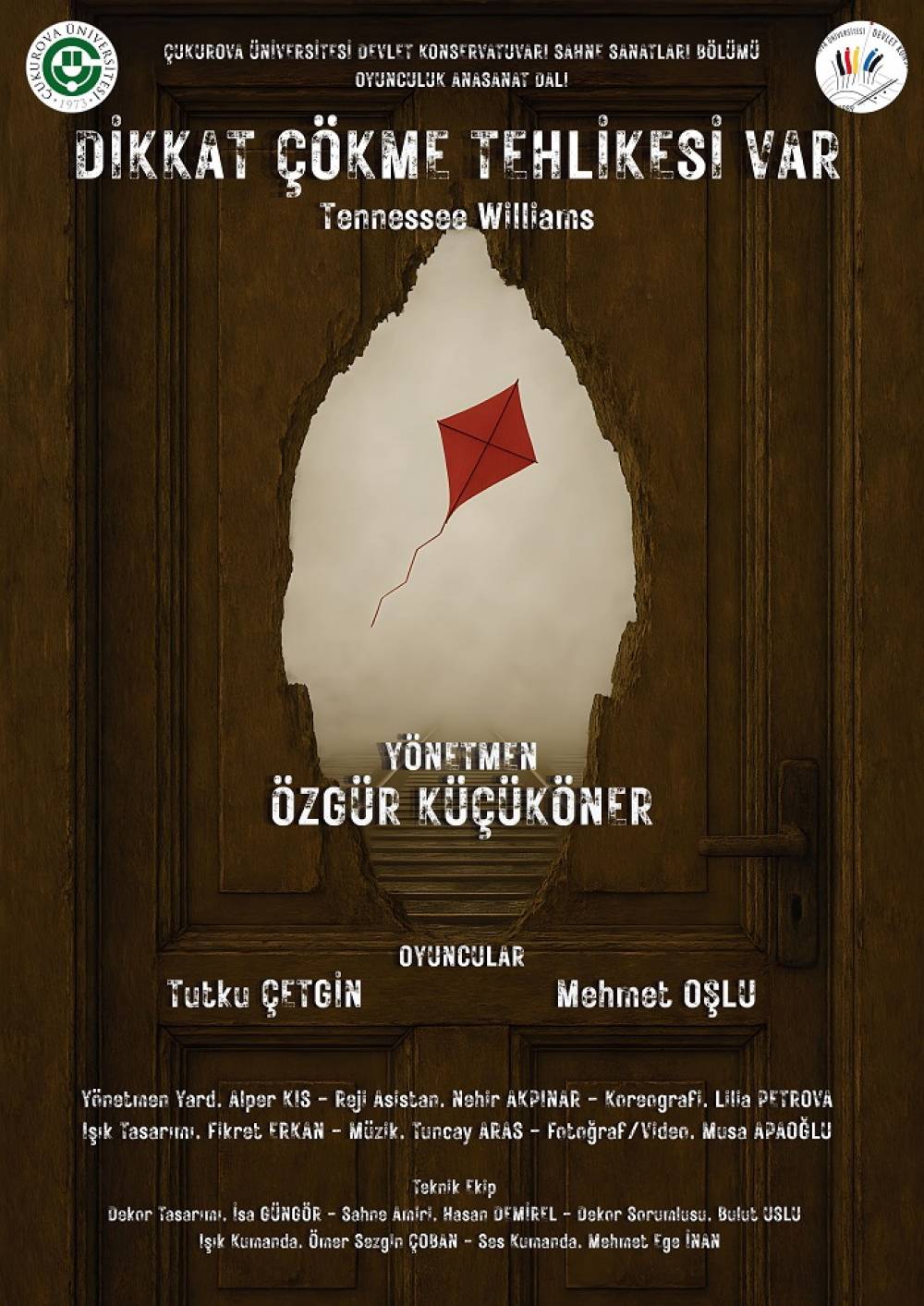 Çukurova Üniversitesi Devlet Konservatuvarı Yeni Sezonu "Dikkat Çökme Tehlikesi Var" Oyunu ile Açıyor